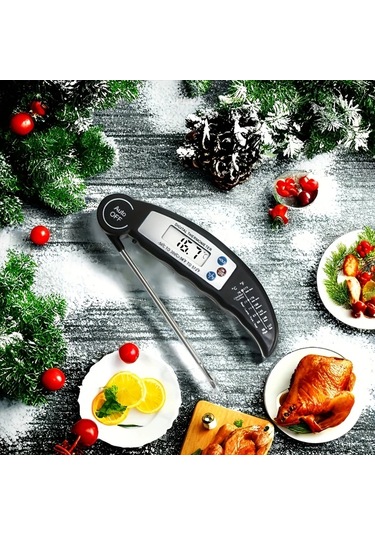 Fochsia Beyaz Hassas Et Suyu Yağ Ve Barbekü Pişirme Dijital Termometre