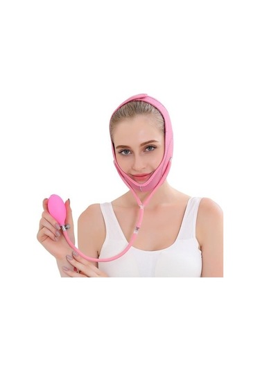 Hava Basın Up Kemer Ince Yüz Bandaj V Hattı Yanak Çene Kemer Yüz Şekil Şekillendirici Için Cilt Bakımı Güzellik Aracı Ev Kullanımı Güzellik Cihazları Nplovm Pembe