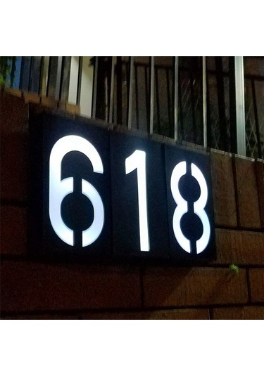 Pazly Pratik Güneş Enerjili Kapı Numarası Lambası - Ip55 Su Geçirmez, Kolay Kurulum, 9 Adet Led Güneş Enerjili, Otomatik Aç-kapat, Su Geçirmez Kapı Numarası Lambaları, Dayanıklı Ve Kolay Kurulum