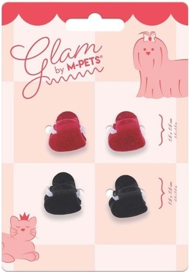 M-pets Glam Kalpli Kedi Ve Köpekler İçin Aksesuar Toka Kırmızı Siyah Mavi