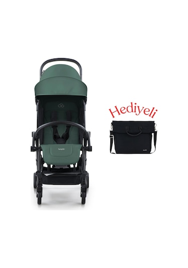 Bumprider Connect³ Bebek Arabası Black-Olive + Yan Bakım Çantası