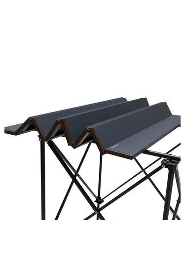 Katlanır Boyalı Alüminyum Kamp Masası Out-2060 Siyah