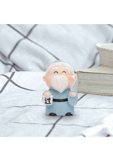 Suntek Mini Konfüçyüs Heykeli Minyatür Figür Antik Çin İsteğe Bağlı