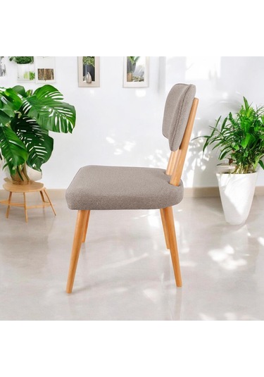 Polly Ahşap Sandalye Bej 1 Adet