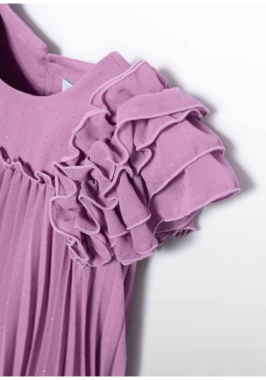 Mayoral Abel&lula Kız Çocuk Pileli Elbise Mor