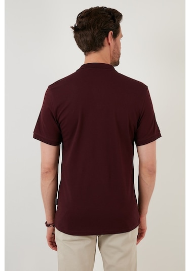 Buratti Regular Fit Pamuklu Erkek Polo Yaka T Shirt 5902141 Vişne