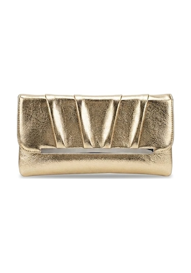 Varol 441 Clutch Kadın Portföy Çanta Altın