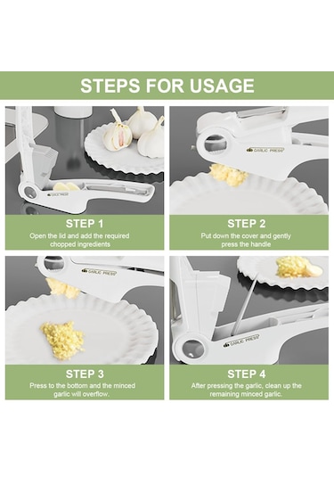 Mspebec 4'ü 1 Arada Sarımsak Presi, Sarımsak Kesici Temizleme