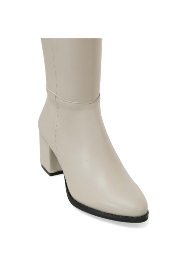 Butigo 24k-996 4pr Bej Kadın Topuklu Çizme 000000000101925019 Bej