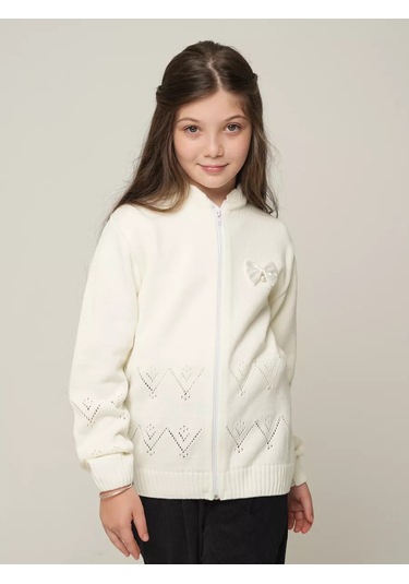Sıgnora Style Okul Kızları İçin Baharlık Kardigan 174601207 Beyaz