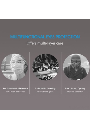 Neevoyu Koruucu Gözlükler: Yüksek Kaliteli Pc Malzeme, Toz-kaplanma-uv-kimyasal Duman Koruma, Erkek-kadın Kullanıma Uygun, Transparan, Konforlu Taşıma