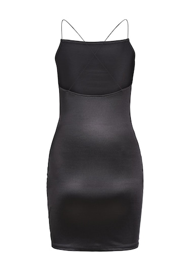 Jjxx Kare Yaka Slim Fit Siyah Kadın Elbise 12248800