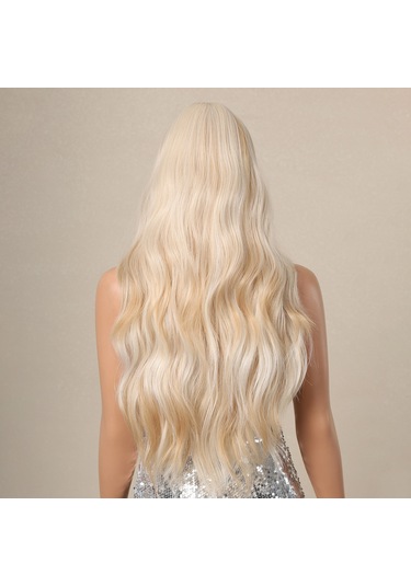 Patlama Isıya Dayanıklı Sentetik Saç Peruk İle Kadınlar İçin Doğal Uzun Kıvırcık Saç Pe Günlük Peruk Kaynak Çıtçıt Postiş 58644738