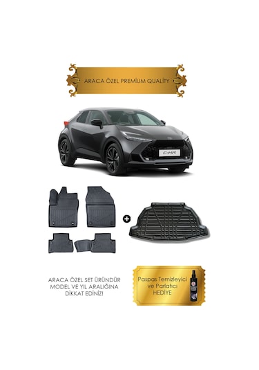 Chr 2025 Ve Sonrası Uyumlu 4d Havuzlu Paspas Ve Bagaj Havuzu Set Hediyeli
