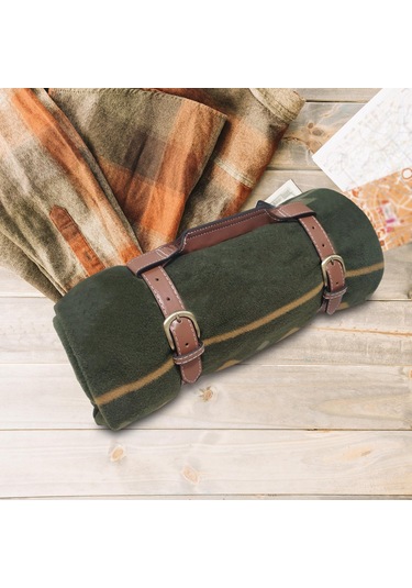 Homyl Piknik Battaniyesi Taşıma Askısı Motosiklet Yatak Kahverengi