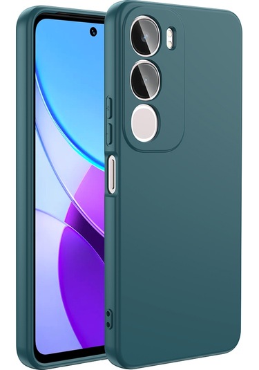 Vivo Y19s Kılıf Zore Mara Lansman Kapak Koyu Yeşil