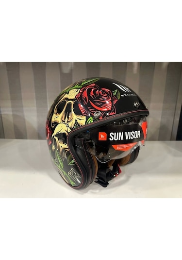 Mt Helmets Mt Lemans 2 Sv Breakout B9 Motosiklet Kaskı Sarı - Siyah