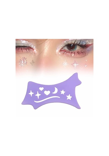 Dolıty Lady Purple Için Eyeliner Stencil Çok Amaçlı Mor Mor