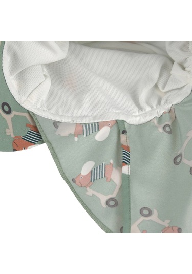 Lassig Flap Hat Uv Korumalı Uzun Şapka Scooter Dog Green Yeşil