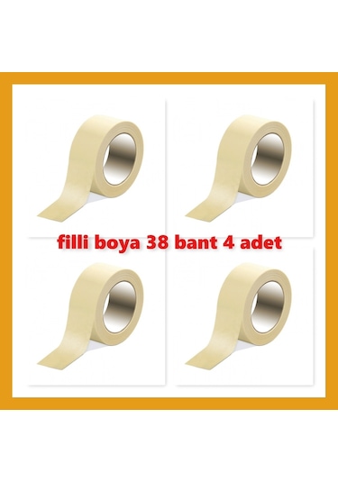 Kağıt Bant Maskeleme 38 Mm Filli Boya 4 Adet