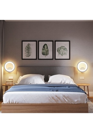 Tongxida Modern Led Duvar Lambası - Yatak Odası, Otel Salon İçin Şık Akrilik Ilık Beyaz Ilık Beyaz