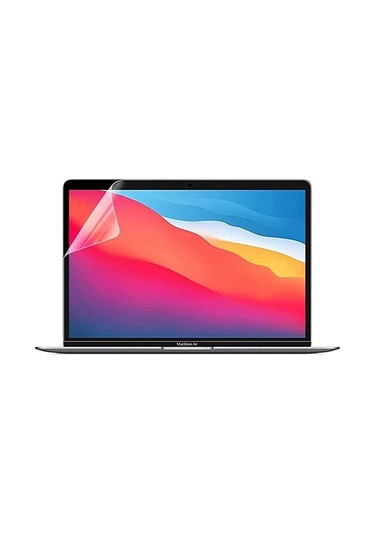 Macbook Air 2024 13.6 Inç M3 Çip A3113 Tam Uyumlu Alt Üst Kılıf Klavye Kılıfı Ekran Koruyucu Film Şeffaf