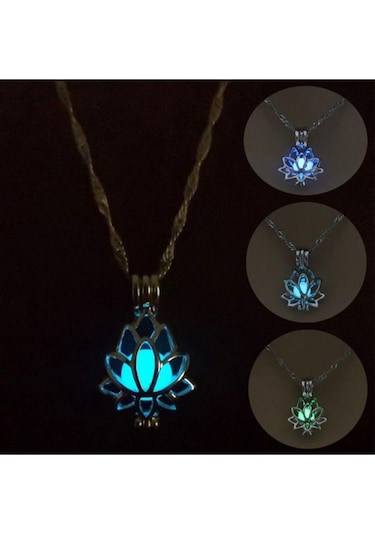 Kişiye Özel Love Temalı Bardak Ve Gece Parlayan Lotus Çiçeği Kolye Hediye Seti