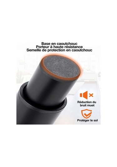 Mufunye Mobilya Ayakları 180'den 300mm'ye Kadar Soğuk Haddelenmiş Çelikten Ayarlanabilir 4'lü Set Yatak Kanepe Masa Gardırop İçin Uygun