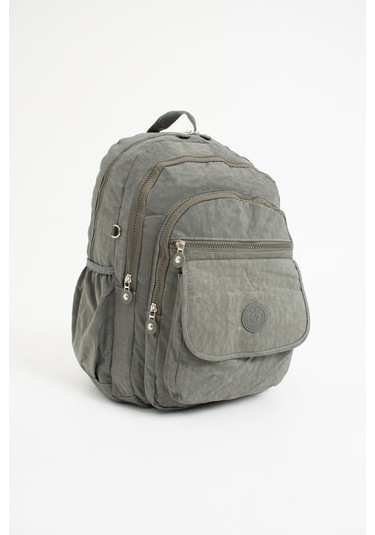 Ultra Hafif Çok Cepli Su Geçirmez Sırt Çantası Unisex Gri Model:571-2a - Gri