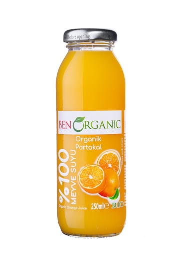 Benorganic %100 Organik Portakal Suyu 250 ML