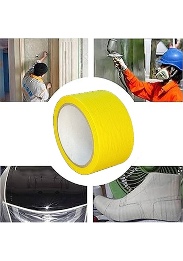 Renkli Maskeleme Kağıt Bant Boya Bandı 50mmx20mt Sarı