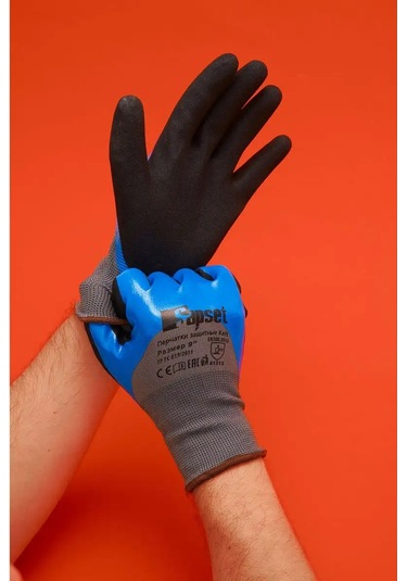 Sapset Kelt Yağ Ve Benzin Dayanıklı Kauçuk İş Eldiveni 169323158