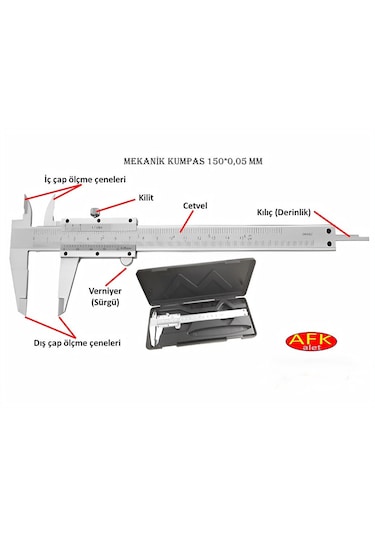 Mekanik Kumpas 150 X 0.05mm Paslanmaz Çelik