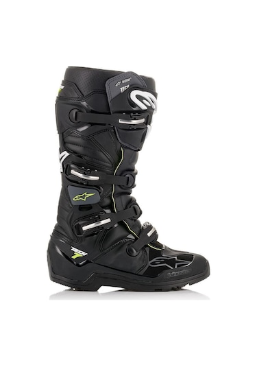 Alpinestars Tech 7 Enduro Drystar Motosiklet Botu Siyah Gri