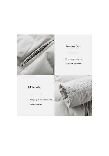 Erkekler İçin Bol Kısa Pamuklu Ceket Yeşil