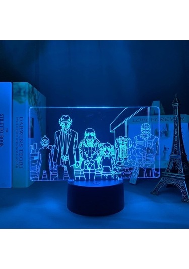 Goldenqian Anime Led Işık Lise Dxd Rias Gremory Yatak Odası Dekor Için Gece Lambası Doğum Günü Hediye Odası 3d Lamba Manga Lise Dxd 1glo3c Siyah