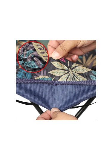 Boyut M Dış Mekan Katlanır Sandalye Metal + Oxford Kumaş Kamp Balıkçılık Arkalığı Sandalye - Yaprak Yeşil