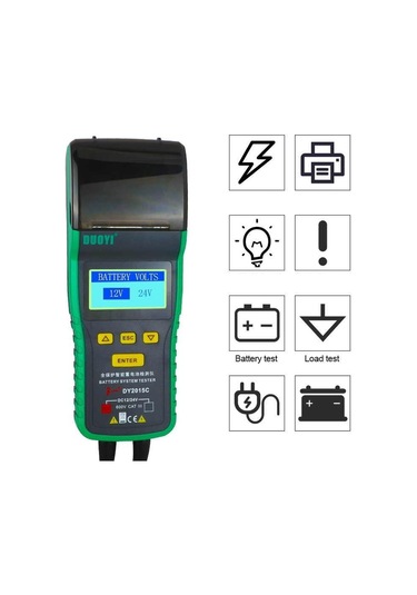 Duoyı Dy2015C Termal Yazıcılı Otomotiv Akü Sistemi Test Cihazı 24 N11.31