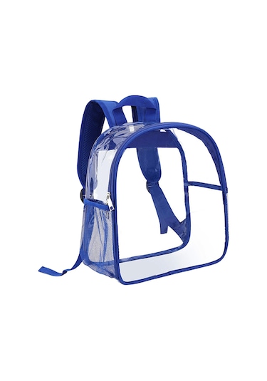 Homyl Şeffaf Sırt Çantası Pvc Mini Dayanıklı Gizli Sakli Mavi
