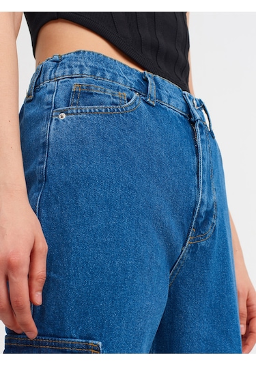 Dilvin Arkası Lastikli Jogger Mavi