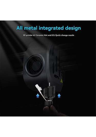 K2 Plus Hızlı Değiştirilebilir Nozul 350c Yüksek Sıcaklık 3d Yazıcı Aksesuarları İçin Seramik Isıtma Bloğu Kiti
