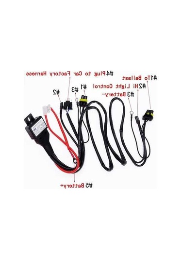 Novahub 1 Adet H4/h13 9007 Hıd Xenon Lamba Konnektörü Teleskopik控制系统 35w Kablo Demeti 5500 Kit