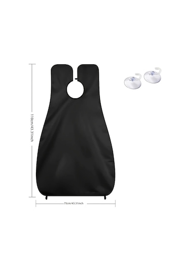 Hightower Siyah Erkek Sakal Önlüğü Yüksek Kalite Yapışmaz Tüy Tuzak 2 Emme Kupası