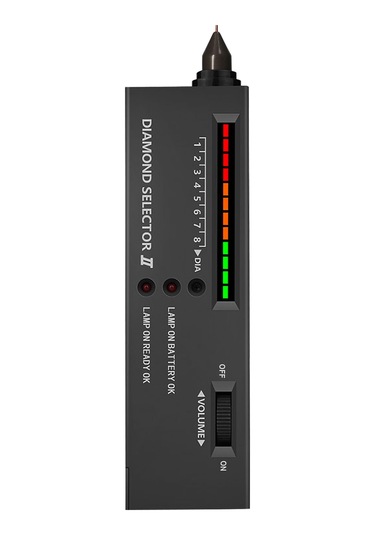 Singree Elmas Ve Taş Test Cihazı - Hızlı Isı İletimli Hassas Ölçüm Aleti 112 Karakter Siyah