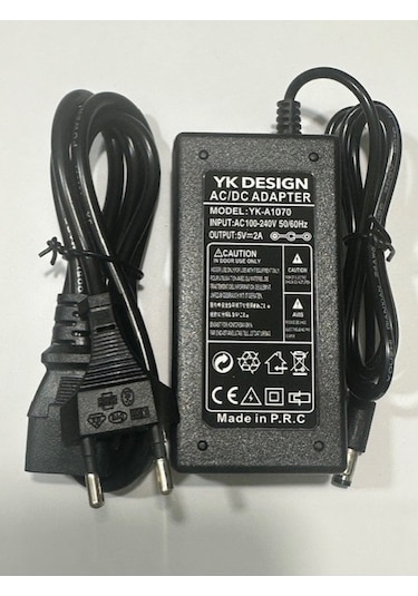 5 Vollt 2 Amper Adaptör 5 Volt 2 Amper 5.5 Mm 2.5 Mm Adaptör