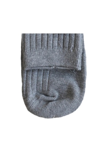Homyl 10 Çift Erkek Orta Buzağı Çorap Yumuşak Sıcak Gri Gri