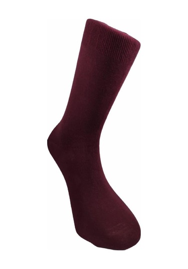 By Jawalli Erkek Pamuk Çorap 10'lu Paket-Bordo