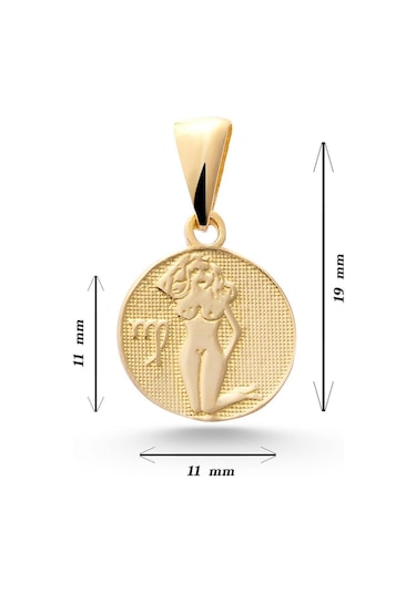 Sefa Gold 14 Ayar Altın Başak Burcu Kolye Ucu