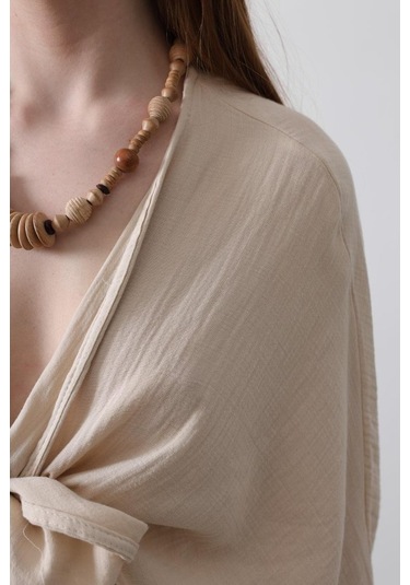 Gülsüm Aydın Bluz - Bej Bej