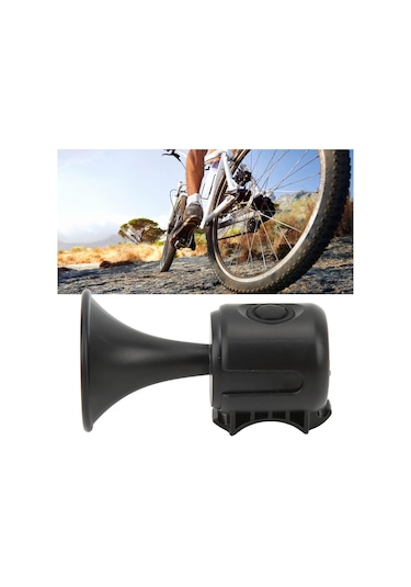 Forte Gt 2121 Yüksek Sesli Elektronik 120 Db Su Gerçirmez Pilli Bisiklet Kornası Siyah